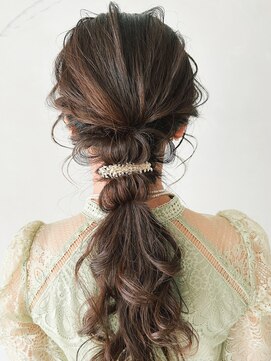 ウィズ 美容室 茂原店(Wiz) ★結婚式×ヘアアレンジ×編み込み編みおろし　20代30代40代