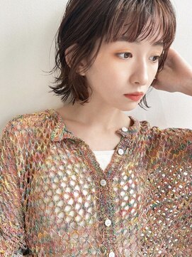 イル(ill) インナーカラー　パーマ　切りっぱなし　ボブ　大須