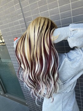 ペスカ 博多駅前店(pesca) ハイライト風エクステ