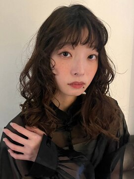 シーン(SCENE) 前髪パーマ　ニュアンスパーマ　レイヤーカット【天神/今泉】