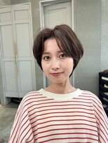 ロンド パルティール 大宮(Lond partir)&nbsp;カールセミディシアカラー姫カットダークアッシュショート