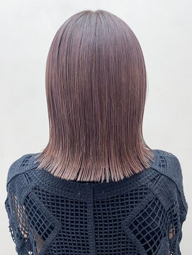 アイティーバイアルバム 下北沢店(IT by ALBUM) ミルクティーピンクホワイトピンクニュアンスカラー_ba482881