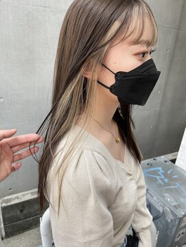 エミス バイ メルト 吉祥寺(emis by melt) 【堀惠】インナーカラーイヤリングカラーフェイスフレーミング