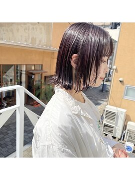 ミント(mint) 抜け感、軽さのある切りっぱなしボブ！