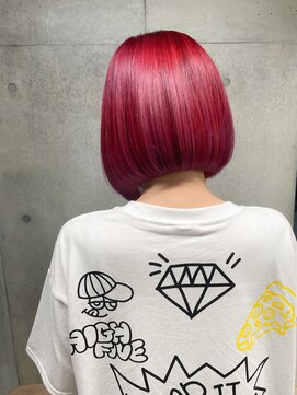 エウペ 渋谷(WEUPE) 斜めバング/グレージュカラー/デザインカラー/シルキーベージュ