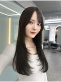 博多/福岡/韓国ヘア/前髪顔周りカット/レイヤー/ブラウンカラー