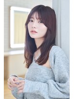 ケアリー 越谷レイクタウン(Carelly)&nbsp;デザインカラー/レイヤーカット/ウェットヘア/オリーブベージュ