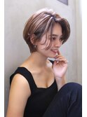 【Blanc】大人ショート＿耳かけボブ＿前髪なしショート