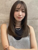 グランド(GRAND)&nbsp;セミロング30代40代ストレートレイヤー前髪なし前髪あり表参道