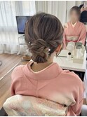 訪問着ヘアセット