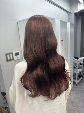 ヴェルダ 池袋店(verda) ブリーチなしダブルカラー ピンクブラウン RIKO