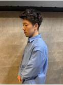 ビジネス場面にもピッタリ　清潔感MAXパーマスタイル