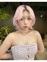 色落ちまで可愛いギャルピンク★これからの季節オススメ◎