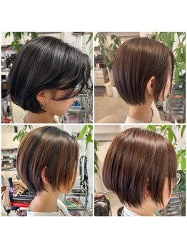 アネラ(anela)の写真/乾かすだけで360°まとまる♪ステキなヘアに☆年々と変化する髪質は《ショート×柔らか矯正》もオススメ◎