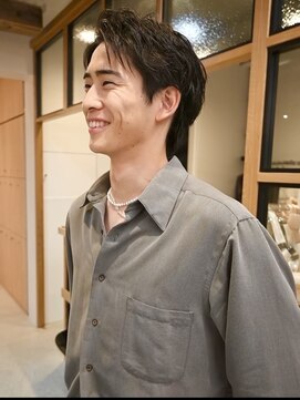 ディッセンバー 伊勢崎(December) メンズ/ブルーブラック/フェザーパーマ/ニュアンスパーマ/