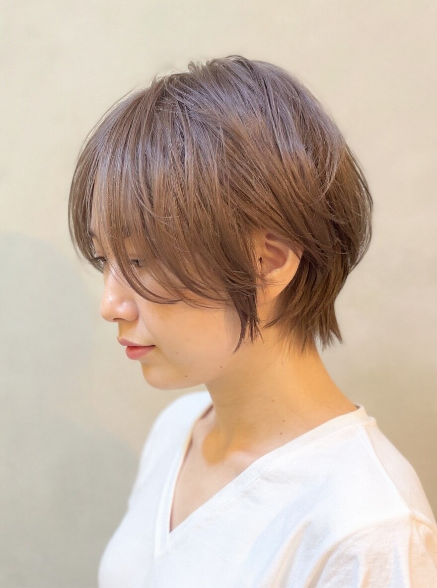 【白髪染めで色持ち抜群◆】カット+ピクサムカラー(リタッチ)+前処理Tr \6000