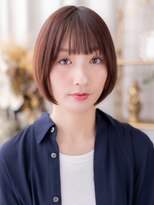 カバーヘア ブリス 北浦和(COVER HAIR bliss)&nbsp;丸みボブ/チョコレートブラウン/ショコラブラウン/顎ラインボブg