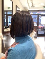 ヘアーイズム(HAIR ISM) 前下がりボブ×ピンクブラウン♪