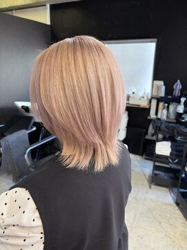 シード 成増 下赤塚店(ced.) ブリーチダブルカラーホワイトピンクベージュ下赤塚髪質改善