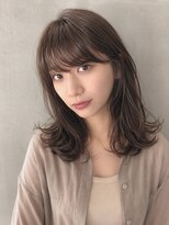 アン 流山おおたかの森コトエ店(un) ◆くびれミディアム/小顔前髪【ミルクブラウン/ダークパープル】