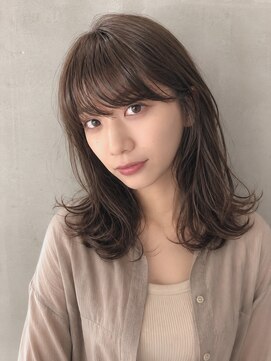 アン 流山おおたかの森コトエ店(un) ◆くびれミディアム/小顔前髪【ミルクブラウン/ダークパープル】
