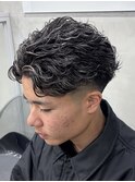 極道パーマ/オールバックパーマ/広島メンズ