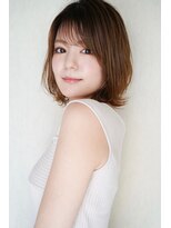 外ハネボブ×Aライン×スペードボブ　小顔ロブヘア　1