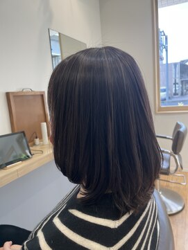 コノアラボ 守谷店(Conoah labo) 脱白髪染めハイライト ショコラベージュ