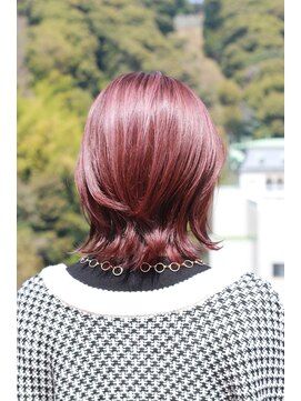 ビアージュ(Viage) #くびれヘア #ピンク #ピンクベージュ #ハイライト #ウルフ