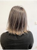 O-tete グレージュ系ハイライトバレイヤージュ
