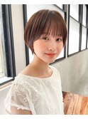TLUUS似合わせカットショートボブペールベージュ