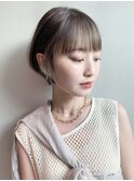 インナーカラーショート_チェリーブラウンフェミニン_48689