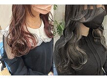 インナーカラー＆髪質改善　錦糸町No1サロン！トレンドの艶々のデザインカラー内側を表現