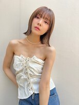 ブラウンアッシュ×ハイライト