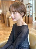 女性らしい丸みが可愛い大人の上品ショート 30代40代50代表参道