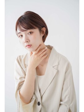 シェル 吉祥寺(shell) くびレイヤーエモージュグレージュカラーくびれショート/吉祥寺