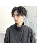センターパート/ツイストスパイラルパーマ/メンズヘア/博多