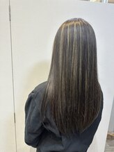 サロン ド ベルダンス(Salon de Belle danse) コントラストハイライト メッシュ グレージュカラー