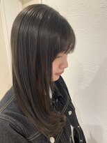 アッシュ 仙川店(Ash)&nbsp;ロング　顔周りハイレイヤー　髪質改善トリートメント　縮毛矯正