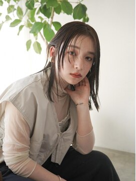 ラヴィズム 松崎店(LUVISM) ミディアム顔周りレイヤーおくれ毛前髪東区松崎