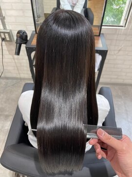 ジーナ 船橋(Zina) 髪質改善＊ロングレイヤーグレーベージュ＊美髪【Zina船橋】