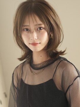 サードバイローラン(THiRD by ROULAND) 【THiRD】レイヤーカットオリーブベージュミディ