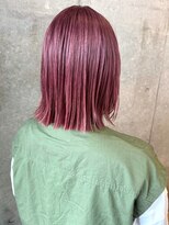 セル(CELL)&nbsp;ピンクラベンダー ダブルカラー ハイトーンボブ 艶髪