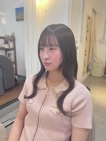 ハク(HaKU) 韓国レイヤーカット/ウェーブ巻き/チョコレートブラウン