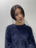 エアー 青山(AIR)&nbsp;丸みショートシースルーバングくびれショートボブミニボブ
