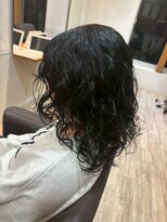 ヘアショップ エヌアンドエー 久喜菖蒲店(hair shop N&A)&nbsp;ウェーブが可愛い◎くびれウルフ/黒髪/ケアパーマ