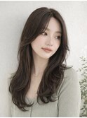 エアリーパーマウルフパーマウェーブ巻き甘め愛され韓国風くびれ