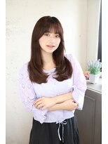 フォルテ 榛原パームス店&nbsp; 大人ガーリーダークアッシュ似合わせカットミディアムレイヤー