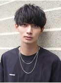 ソフトツイストナチュラルマッシュパーマ刈り上げツーブロック