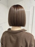 30代40代ショート白髪染めグレイカラーボブ艶栄名駅伏見丸の内